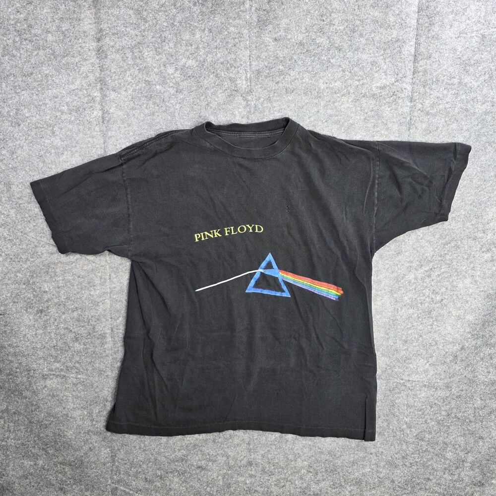 Vintage Pink Floyd Shirt Mens Large‎ Dark Side Of The Moon Band Tee 90s Rock